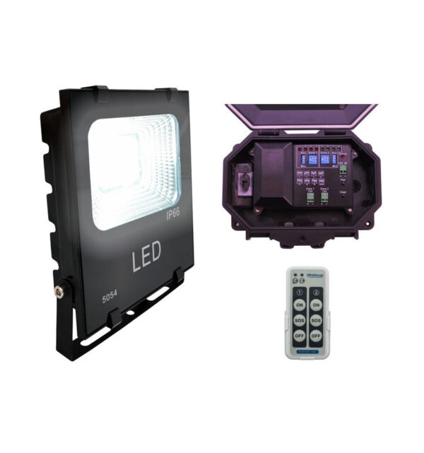 Dark Slate Gray Protect 800 Outdoor Wireless Receiver With 12v Security Flood Light