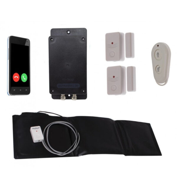 Gray Covert Battery Silent 3G GSM UltraDIAL Door & Pressure Mat Alarm