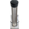 Light Slate Gray Stainless Steel Telescopic Security Post & Rubber Cap