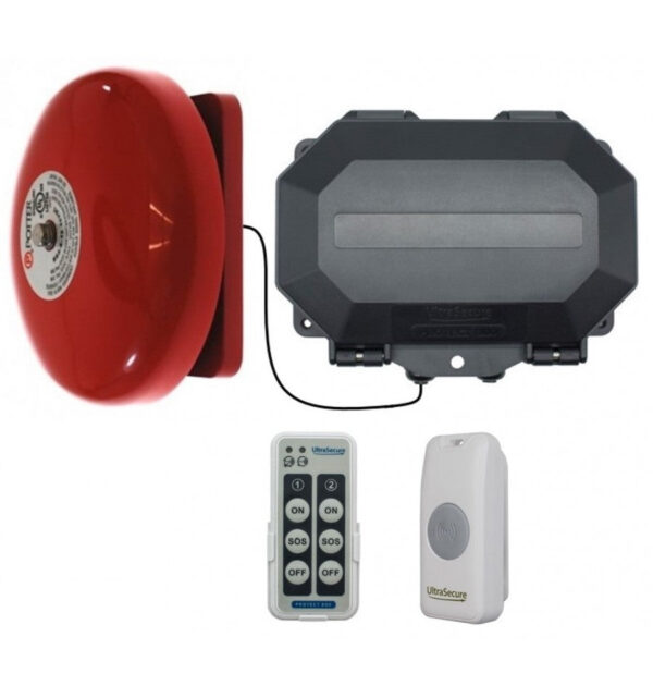 Dim Gray Wireless Commercial Bell Kit (With Loud Bell & Fully Adjustable Duration)