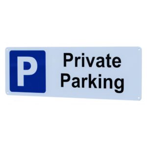 Midnight Blue Private Parking Sign