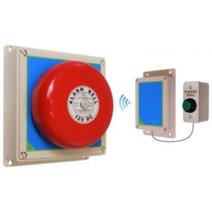 Dark Gray Wireless Doorbell Kit With Heavy Duty 'Please Ring' Push Button